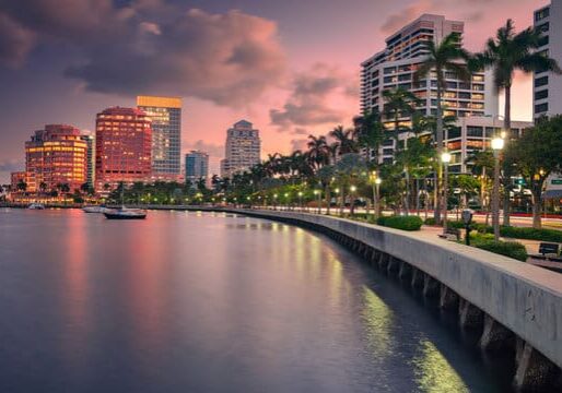 West Palm Beach At Night